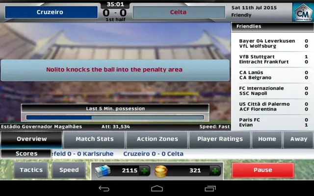 Champ Man 16 android App screenshot 5