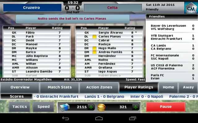 Champ Man 16 android App screenshot 6